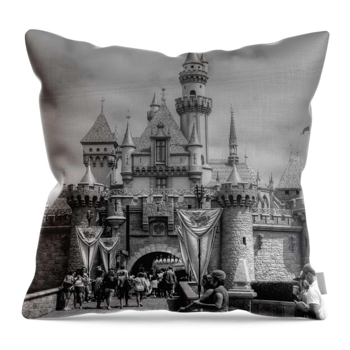 Disney Throw Pillow featuring the photograph The Magic Kingdom by Bill Hamilton