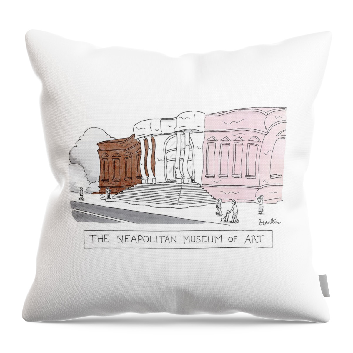 The Neapolitan Museum Of Art Throw Pillow