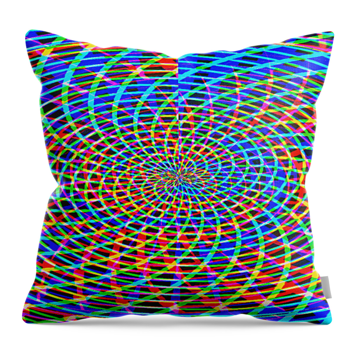 The Network Throw Pillow featuring the painting The Network by Roz Abellera