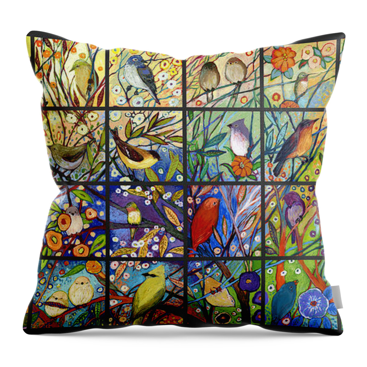 Neverending Throw Pillow featuring the painting The NeverEnding Story Set 32A by Jennifer Lommers