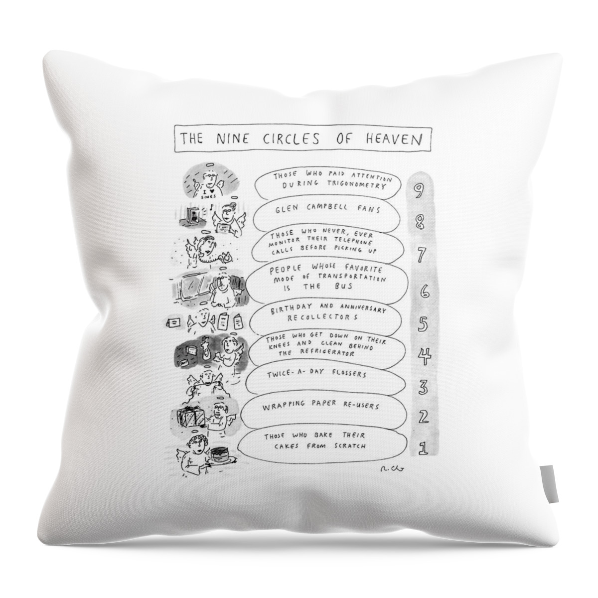 The Nine Circles Of Heaven Throw Pillow
