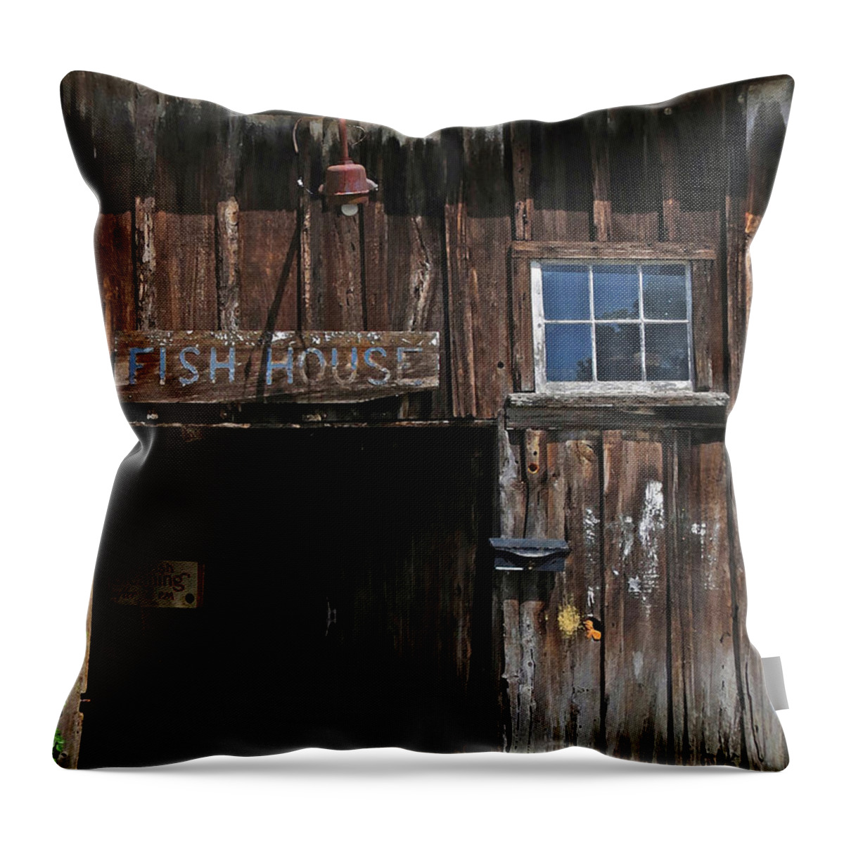 Architecture Throw Pillow featuring the photograph The Old Fish Market by Deborah Smith