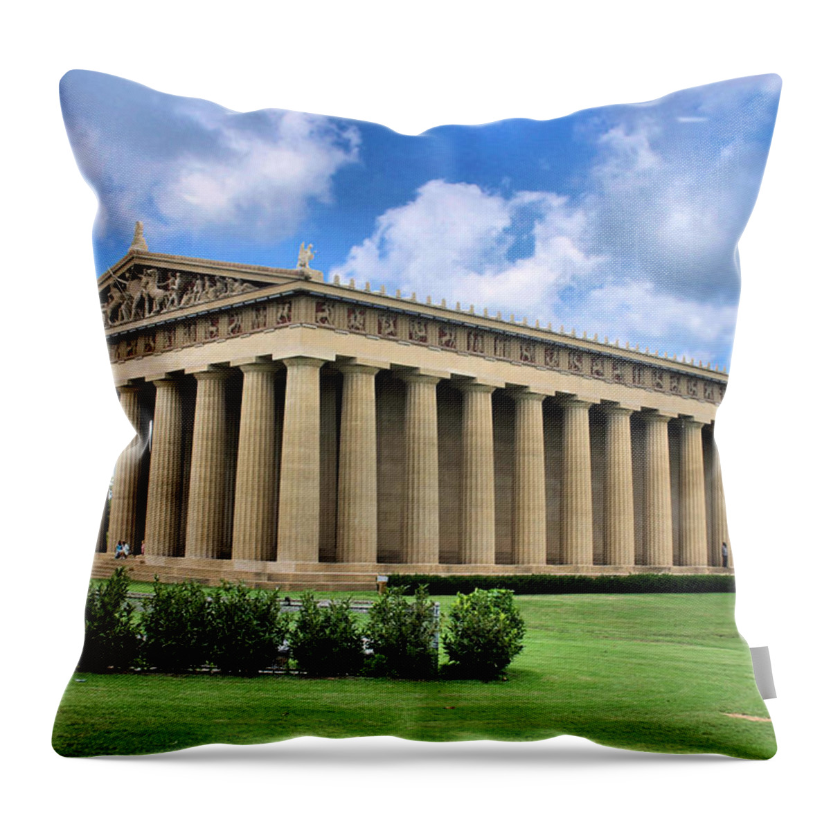 Parthenon Throw Pillow featuring the photograph The Parthenon by Kristin Elmquist