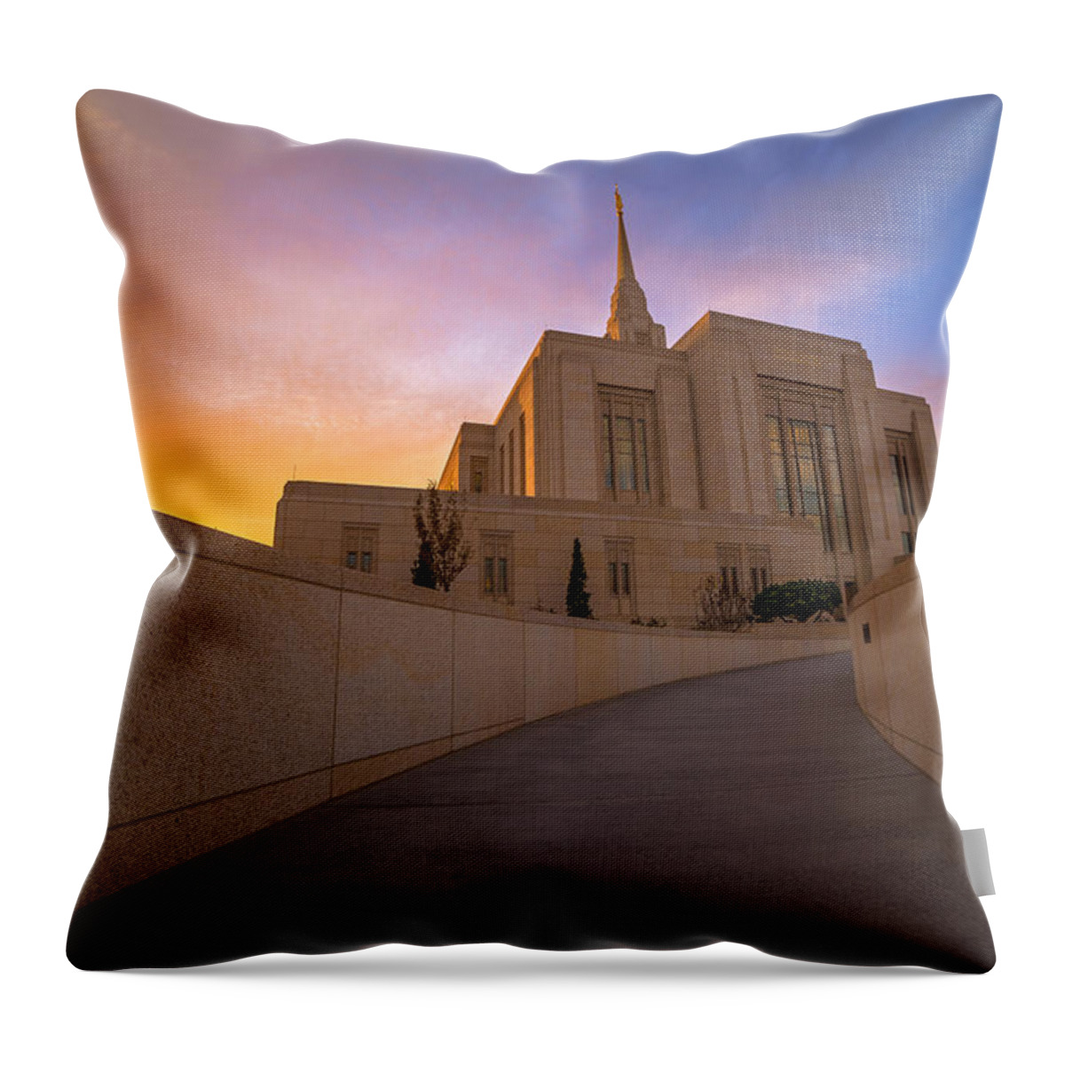 Ogden Throw Pillow featuring the photograph The Path of Righteousness by Dustin LeFevre