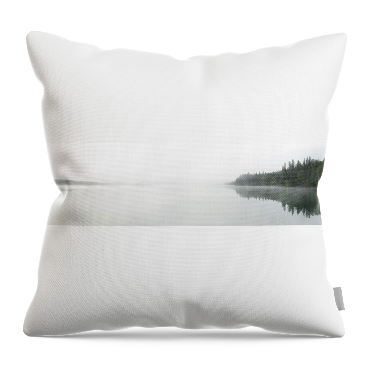 Lake Throw Pillow featuring the photograph The Place Where Air Meets Water by Sandra Parlow