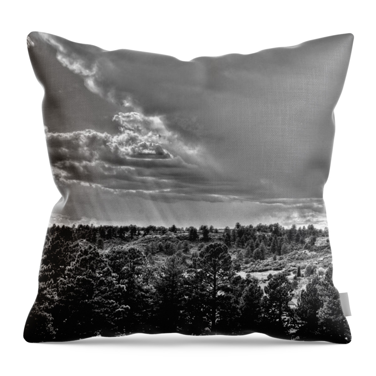 The Ridge Throw Pillow featuring the photograph The Ridge Golf Course by Ron White