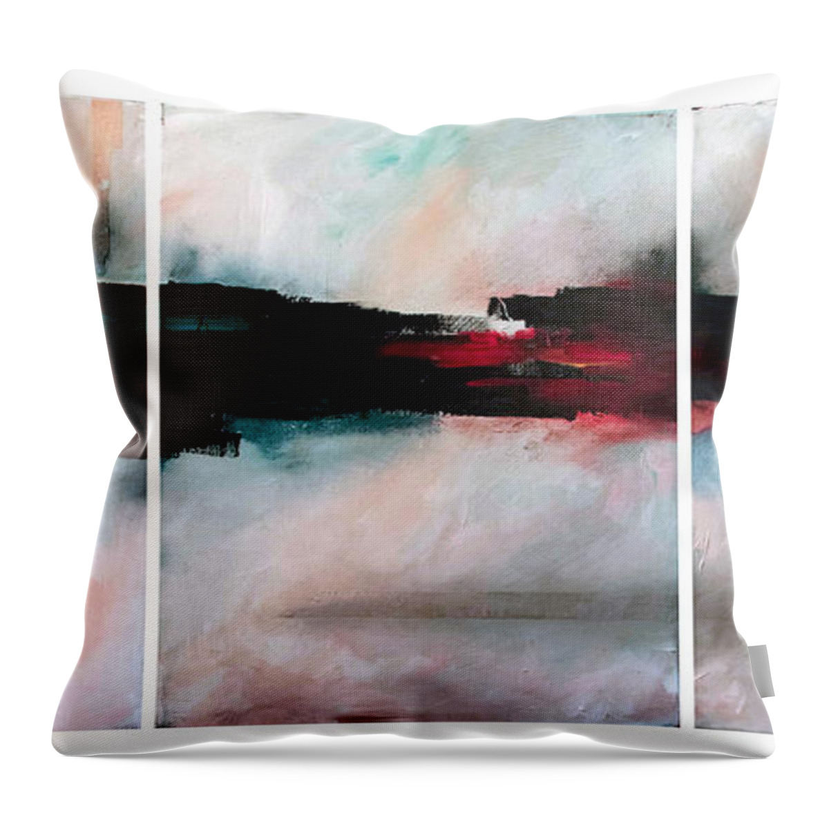 River Tethys Throw Pillow featuring the painting The River Tethys by Sean Parnell