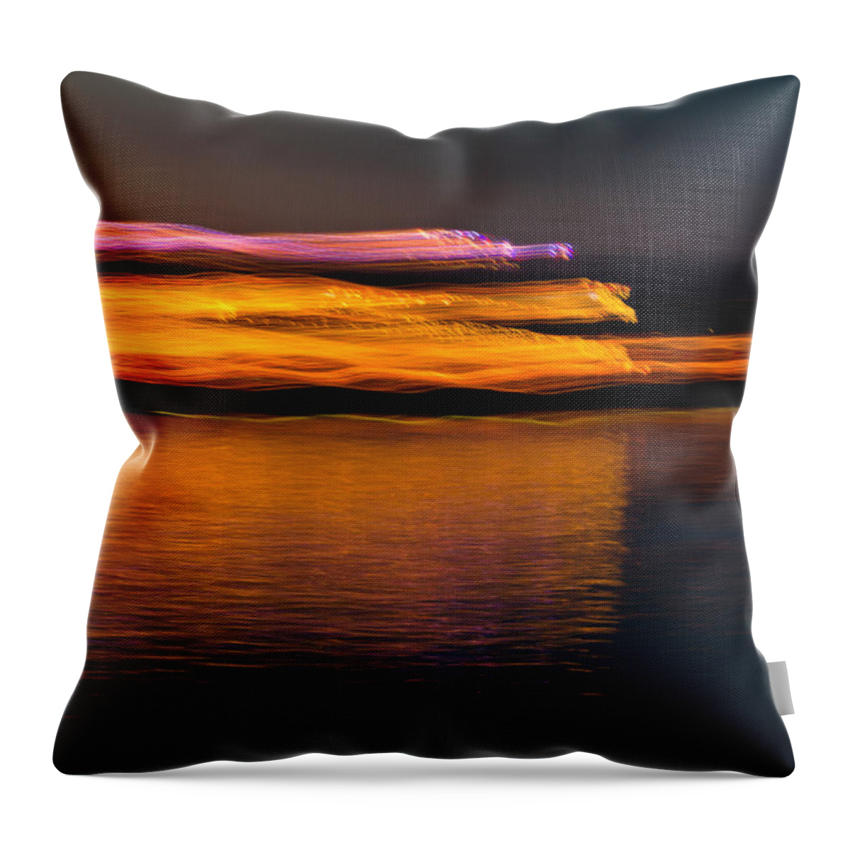Water Throw Pillow featuring the photograph The Speed of Light by Christie Kowalski