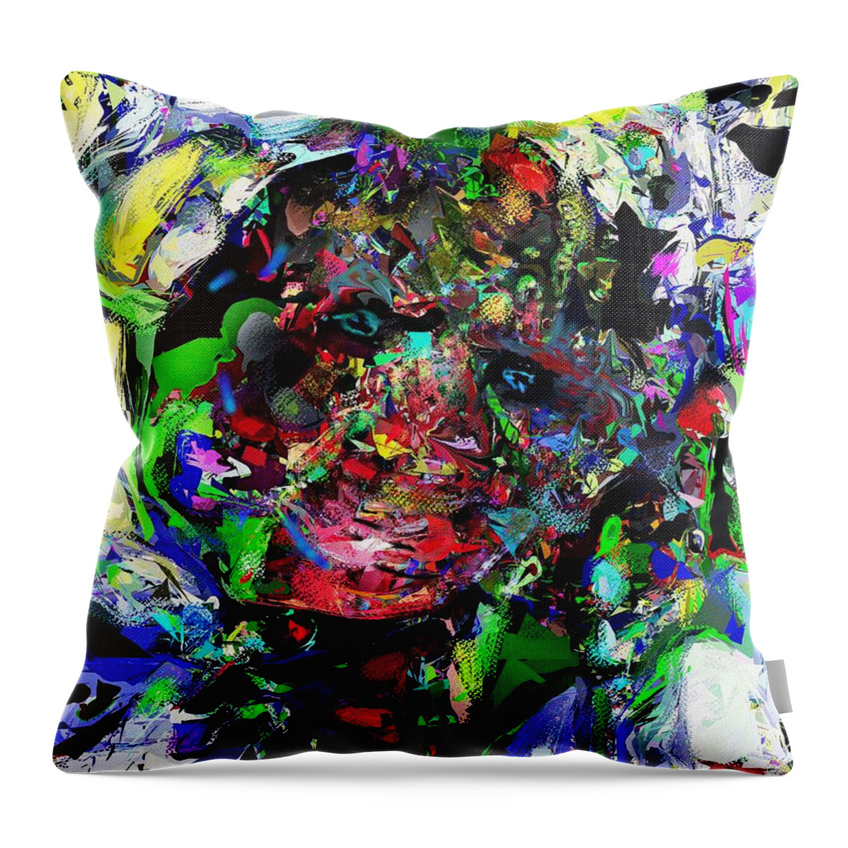 Fine Art Throw Pillow featuring the digital art The Thinker by David Lane