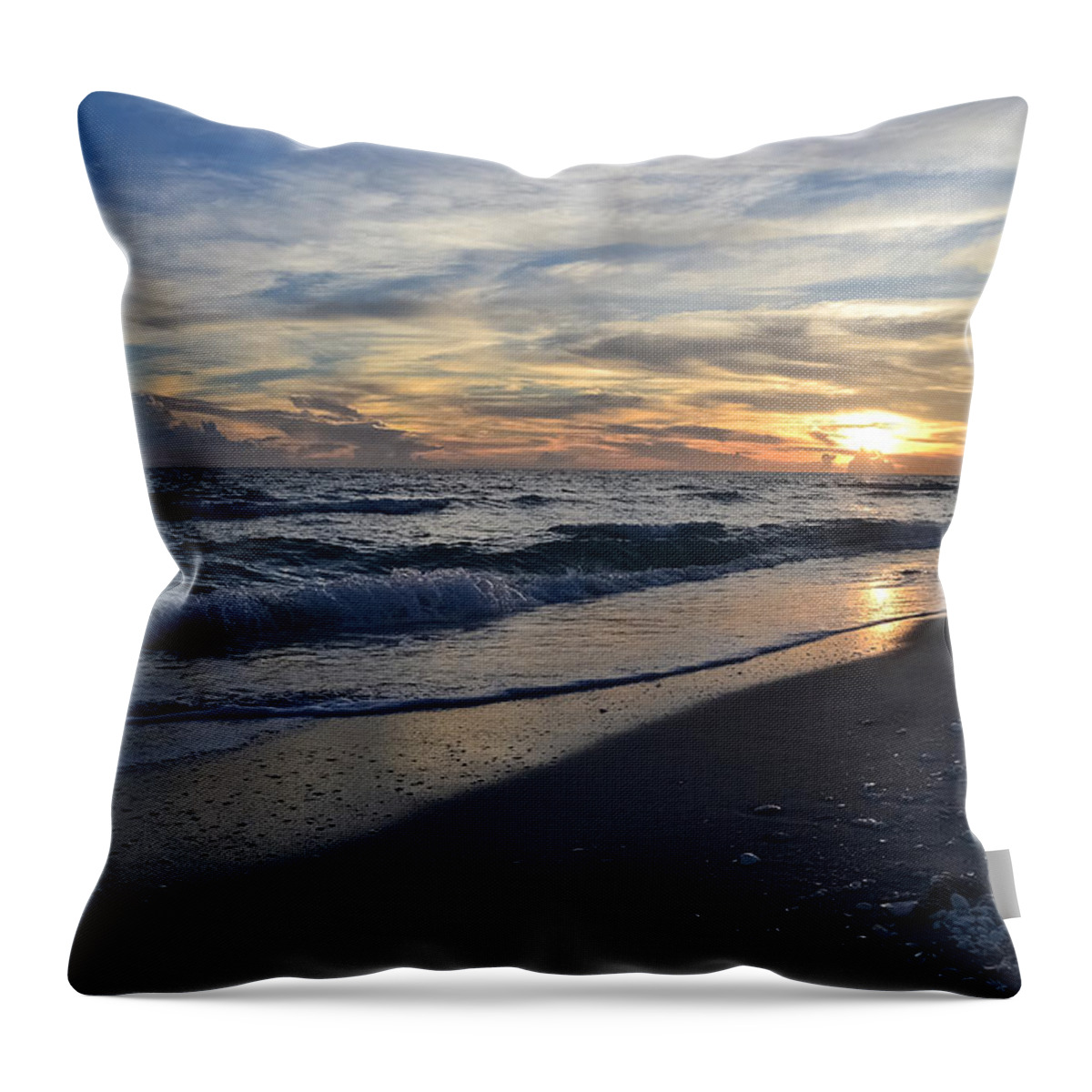Ocean Throw Pillow featuring the photograph The Touch of the Sea by Melanie Moraga