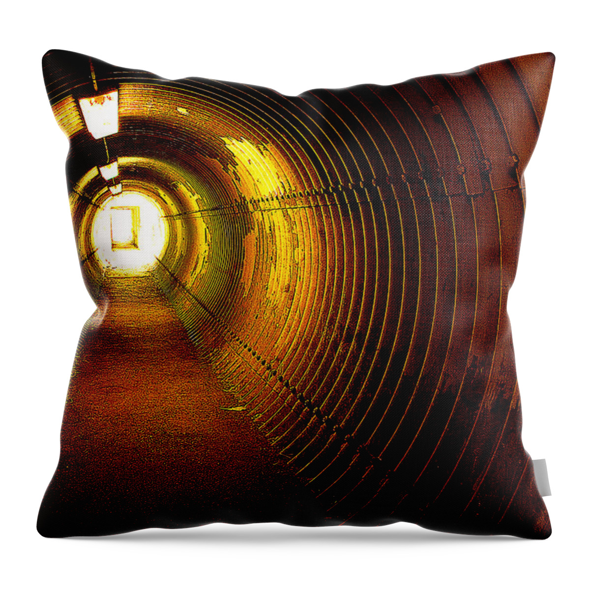 Tunnel Throw Pillow featuring the photograph The Tunnel by Theresa Tahara