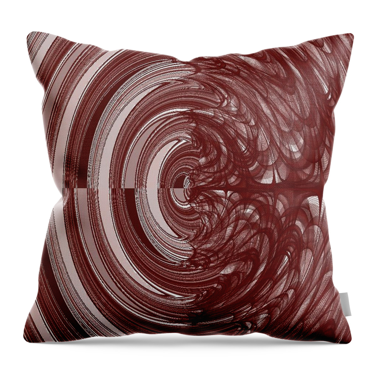 Red Throw Pillow featuring the mixed media The Two Sides Of Myeloma by Marian Lonzetta