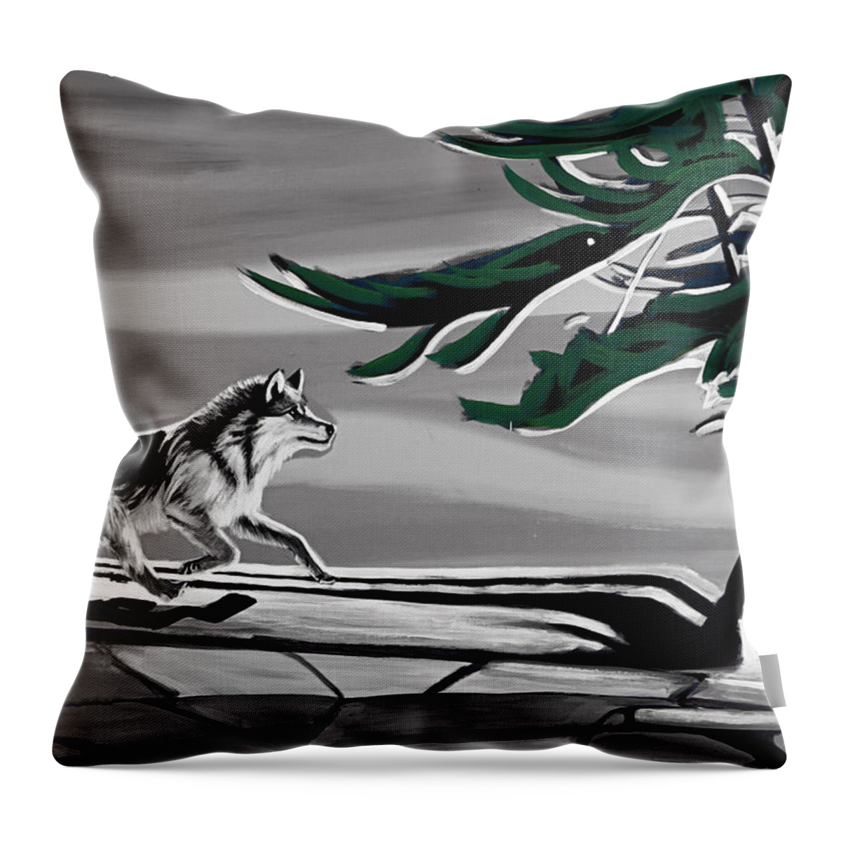 Wind Throw Pillow featuring the photograph The Wind by Munir Alawi