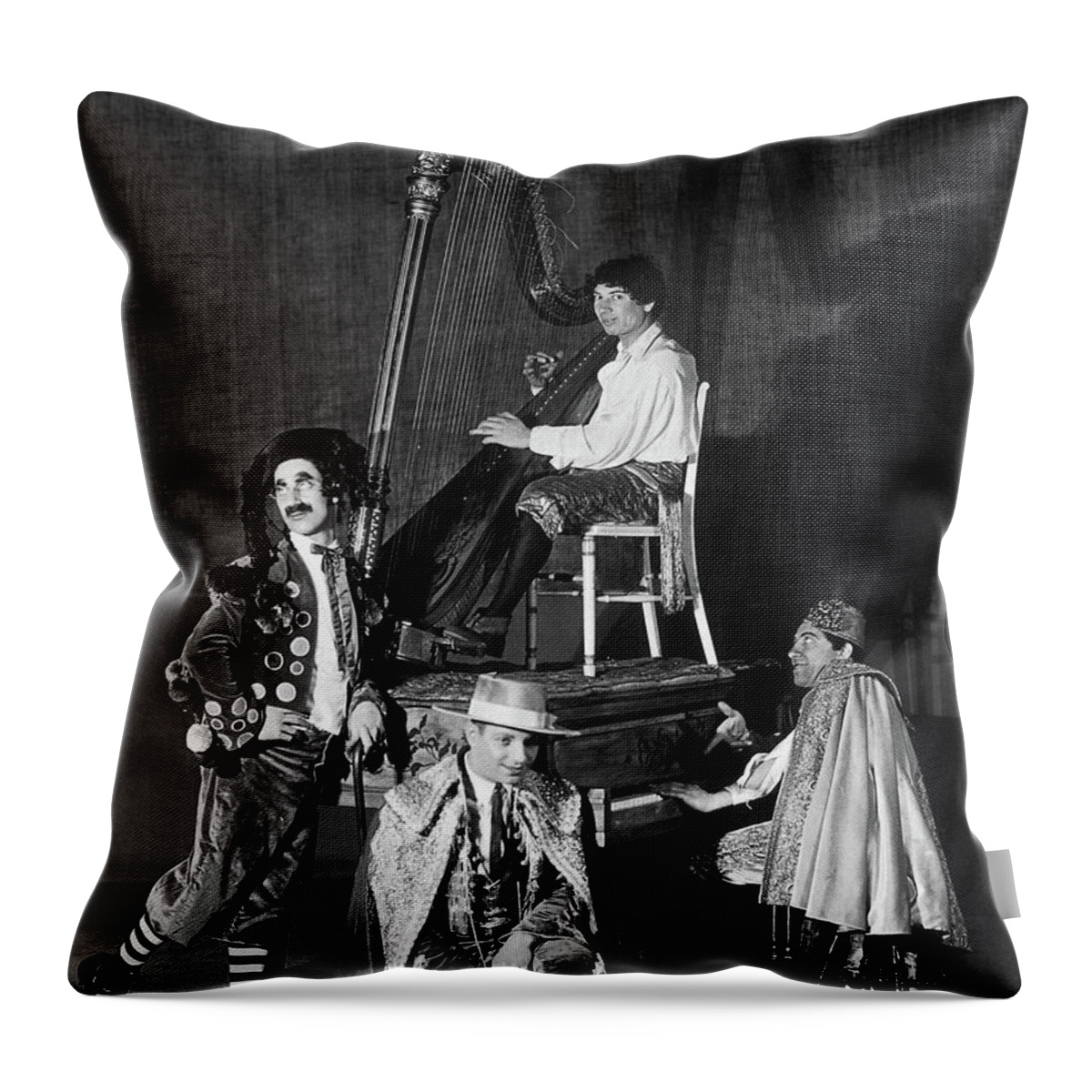 1925 Throw Pillow featuring the photograph Theater Marx Brothers by Granger