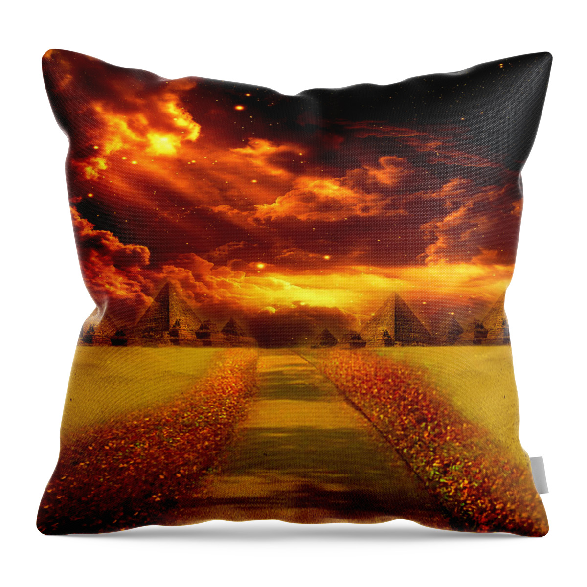 Digital Throw Pillow featuring the digital art There's Always A Way by Ester McGuire