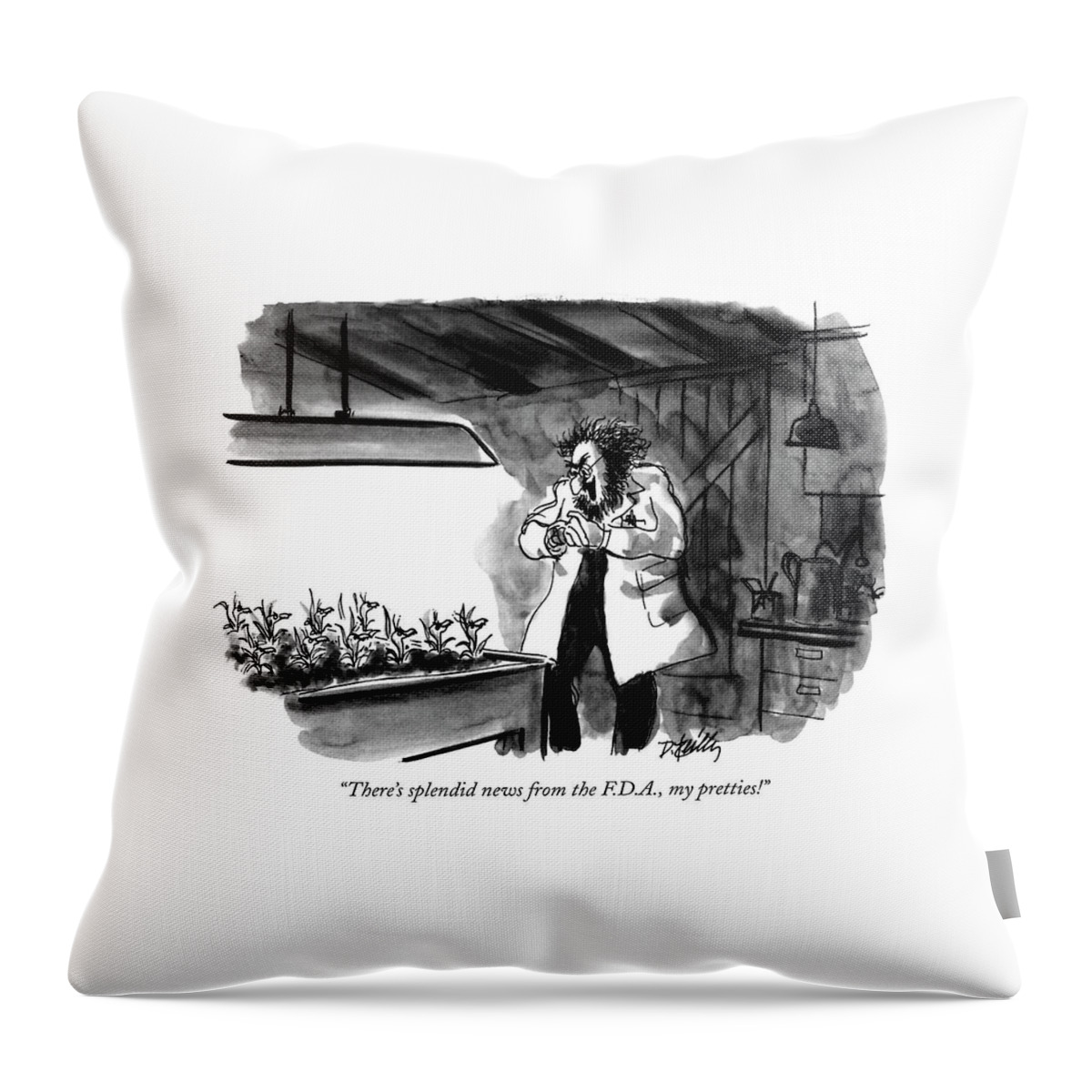There's Splendid News From The F.d.a Throw Pillow