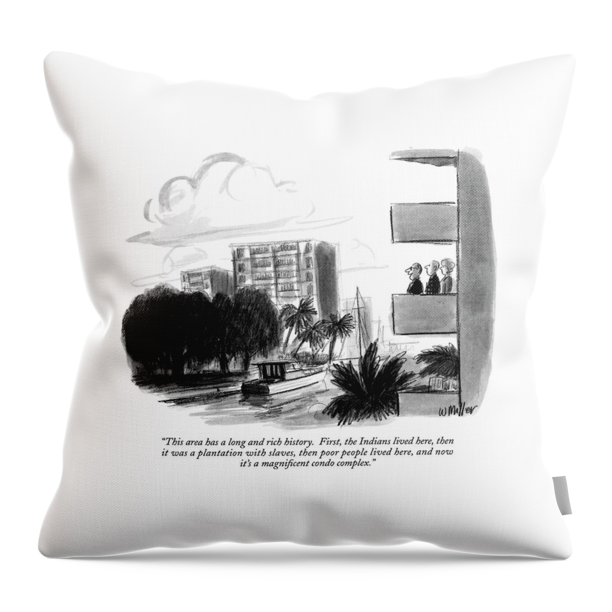 This Area Has A Long And Rich History.  First Throw Pillow