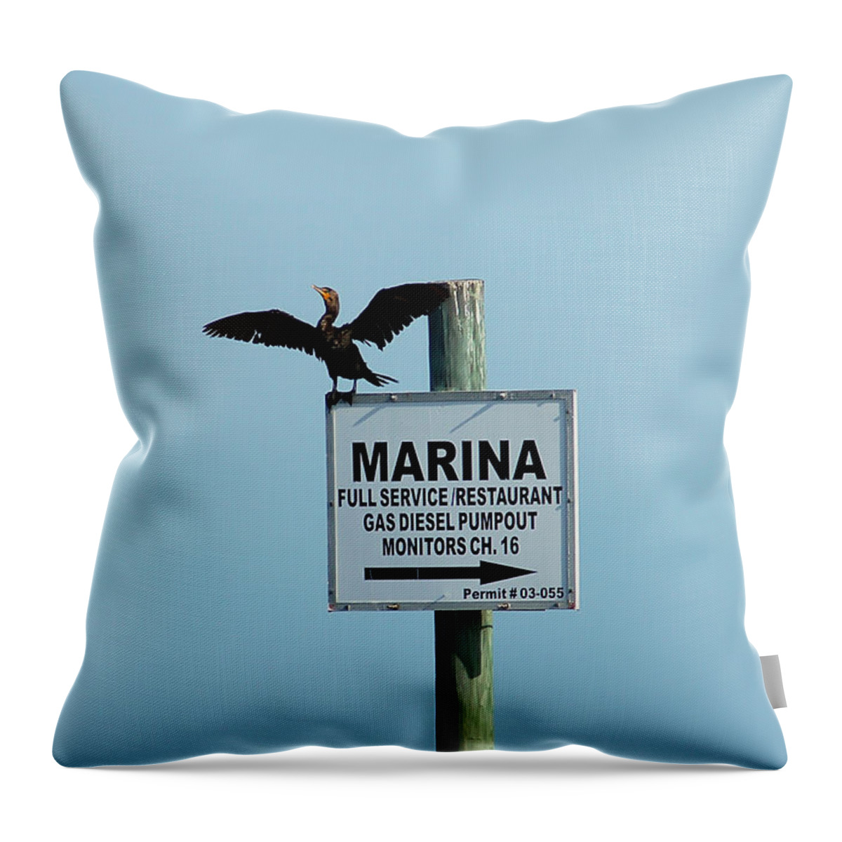 Marina Throw Pillow featuring the photograph This Way To The Marina by Aimee L Maher ALM GALLERY