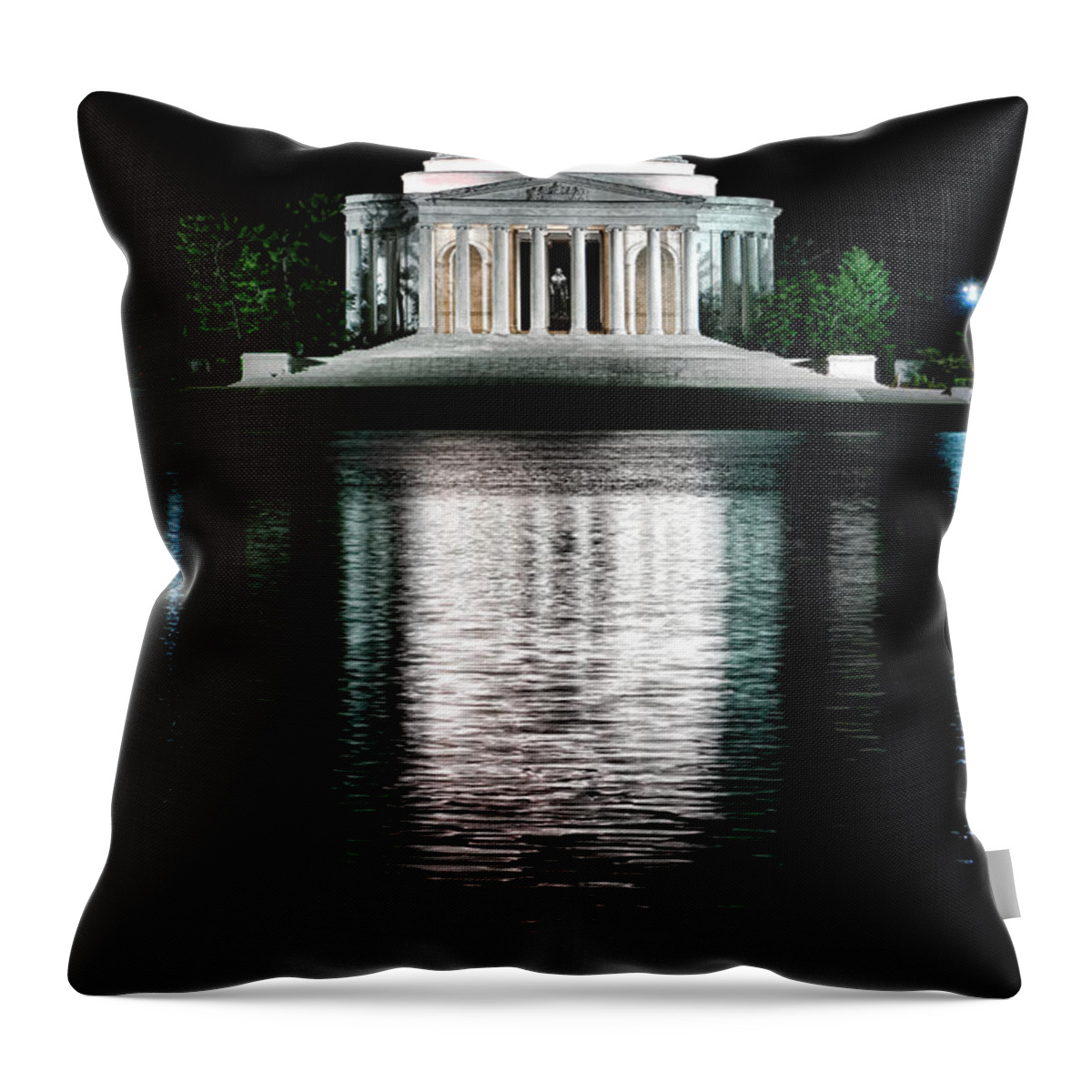 Thomas Throw Pillow featuring the photograph Thomas Jefferson Forever by Olivier Le Queinec