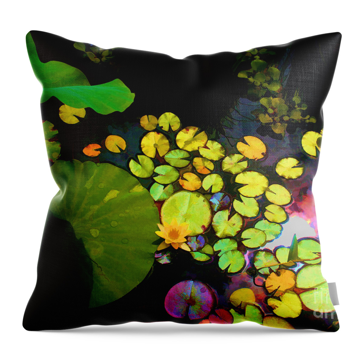 Artistic Photography.digital Art Throw Pillow featuring the photograph Through the looking glass Bristol Rhode Island by Tom Prendergast