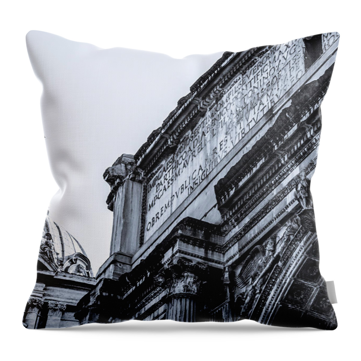 Rome Throw Pillow featuring the photograph Through the Past by AM FineArtPrints
