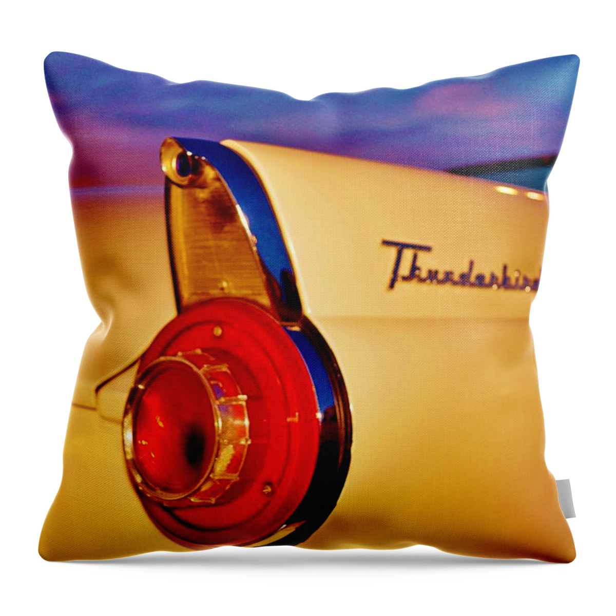 Ford Throw Pillow featuring the photograph Thunderbird by Daniel Thompson