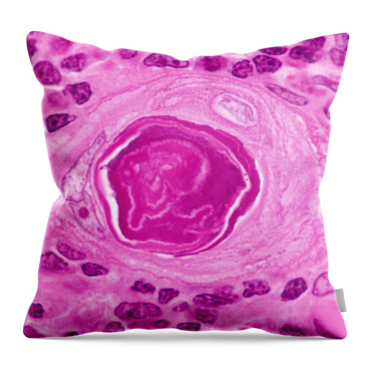 Core Throw Pillow featuring the photograph Thymus by Michael Abbey