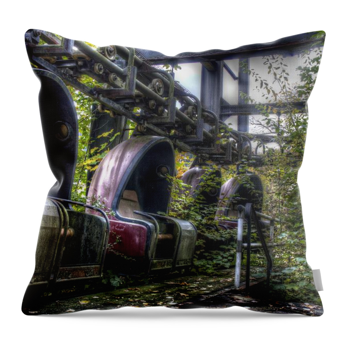Berlin Throw Pillow featuring the digital art Ticket to ride by Nathan Wright