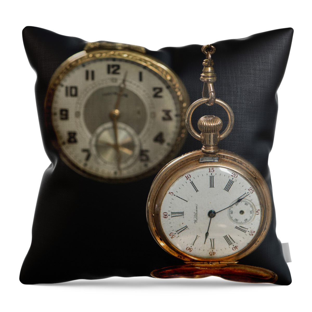 Watches Throw Pillow featuring the photograph Time Stands Still by Louise St Romain