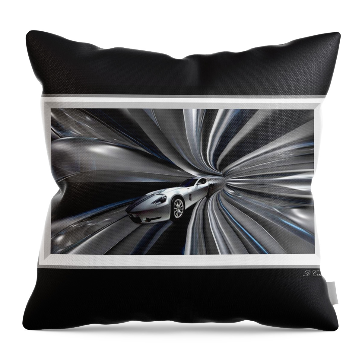 Car Throw Pillow featuring the photograph Time Warp by Davandra Cribbie