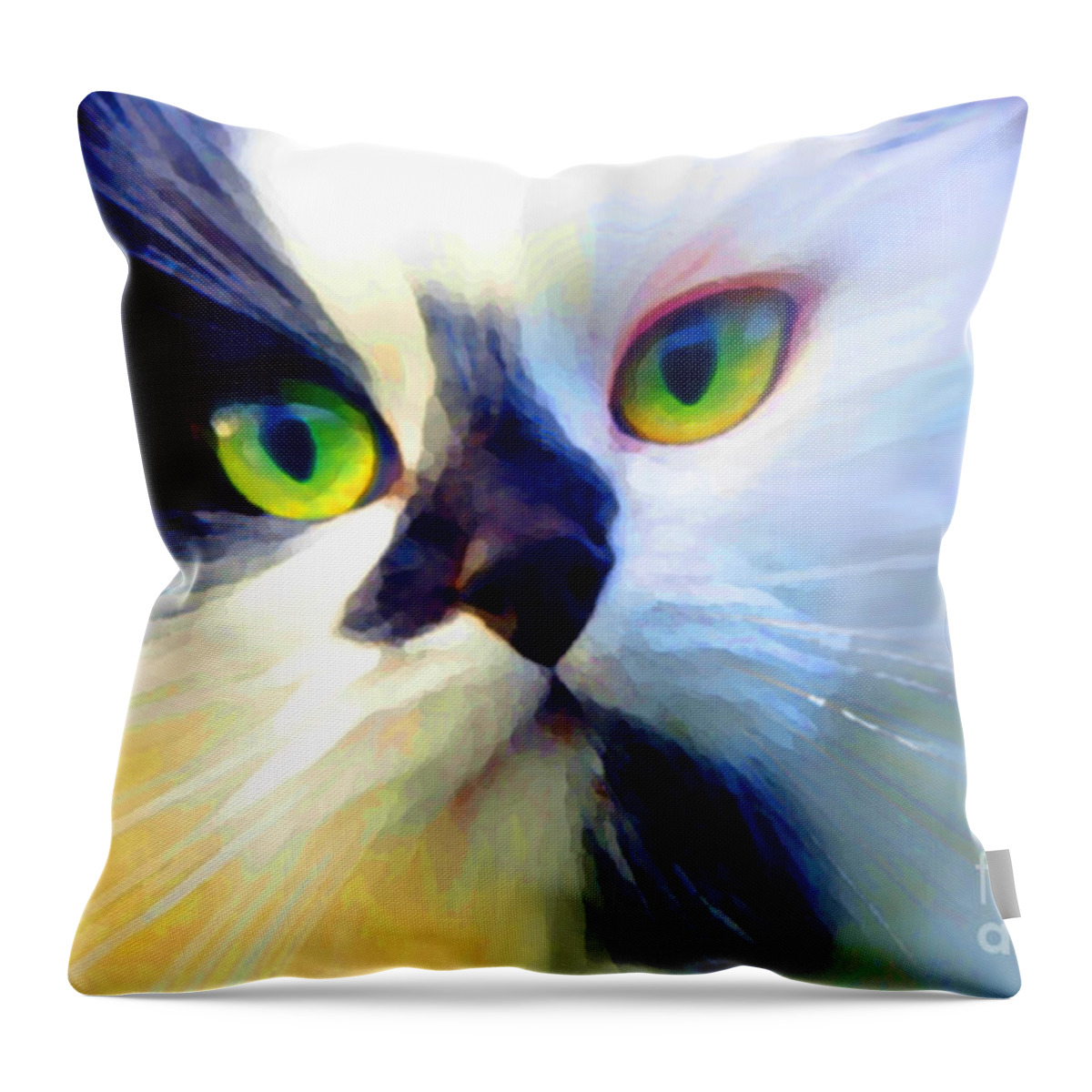 Animal Throw Pillow featuring the photograph Tinker by Adria Trail
