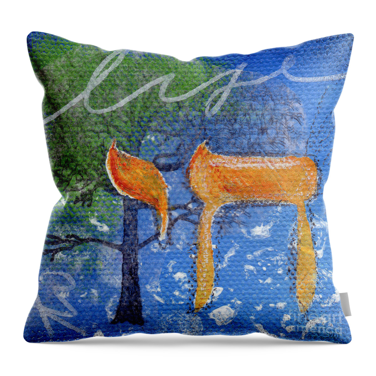 Life Throw Pillow featuring the painting To Life by Linda Woods