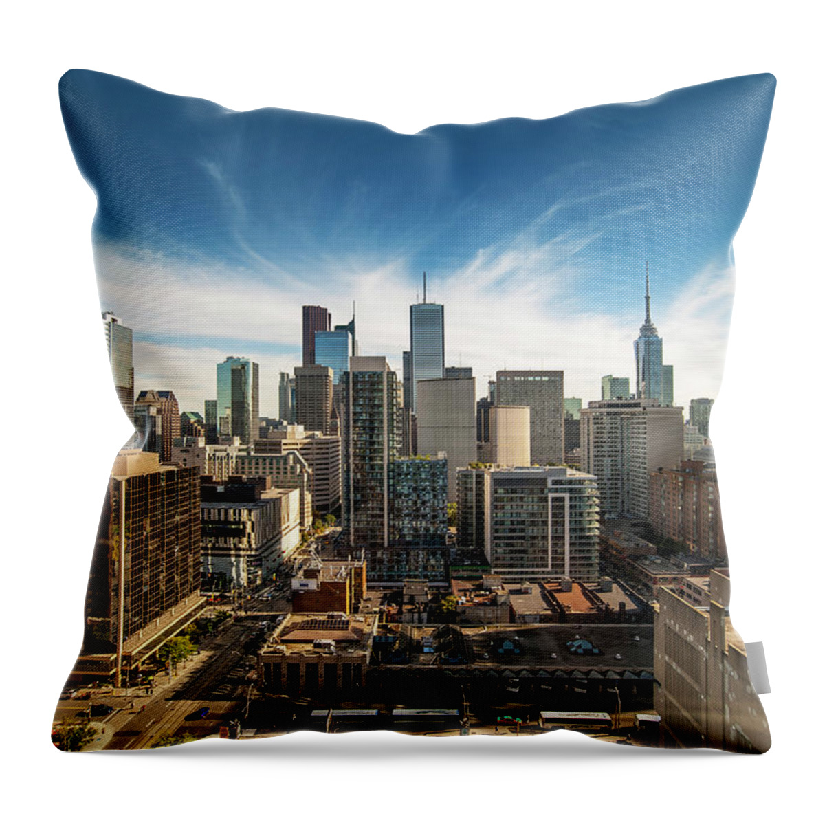 Toronto Throw Pillow featuring the photograph Toronto City by Naibank