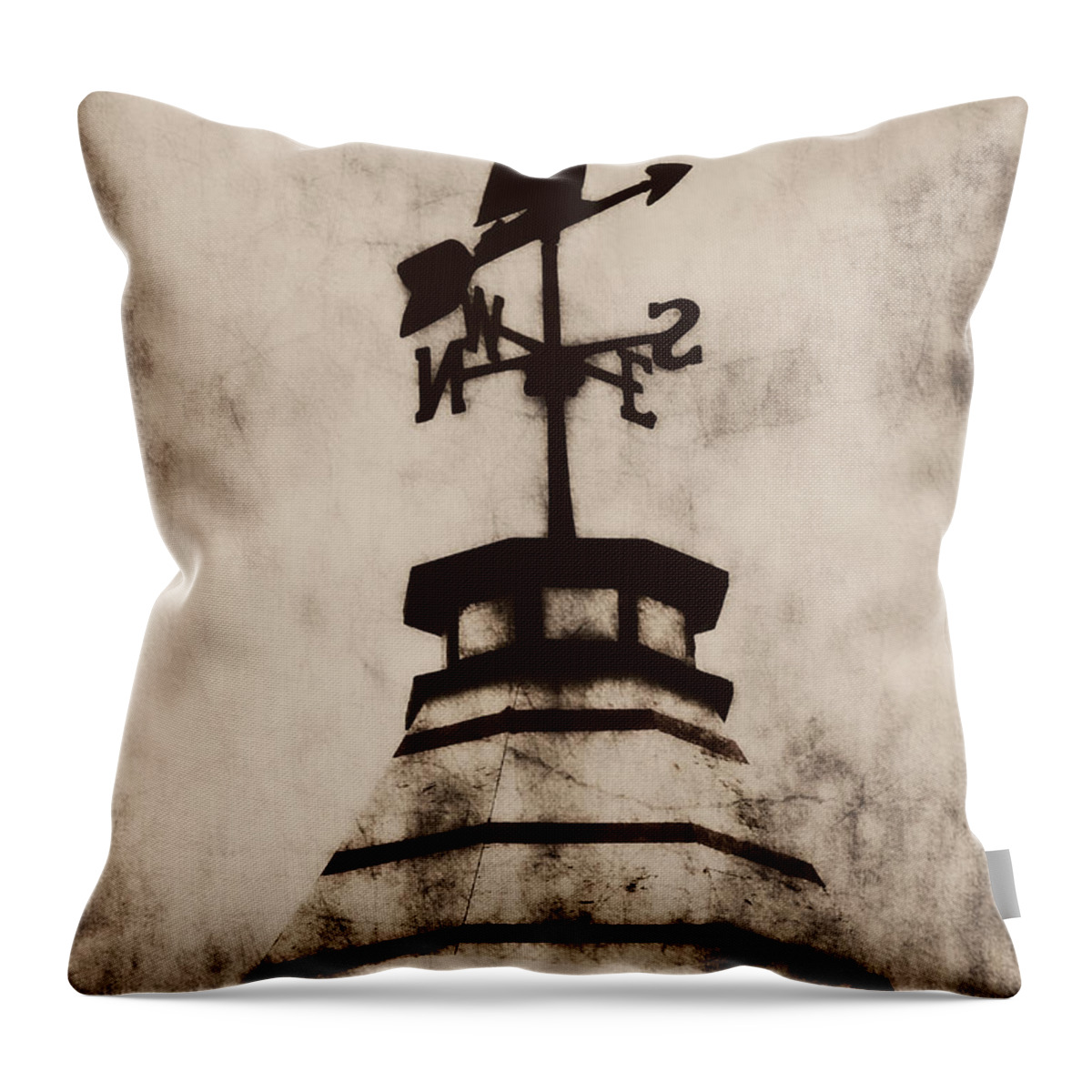 Compass Throw Pillow featuring the photograph Towards South by Zinvolle Art