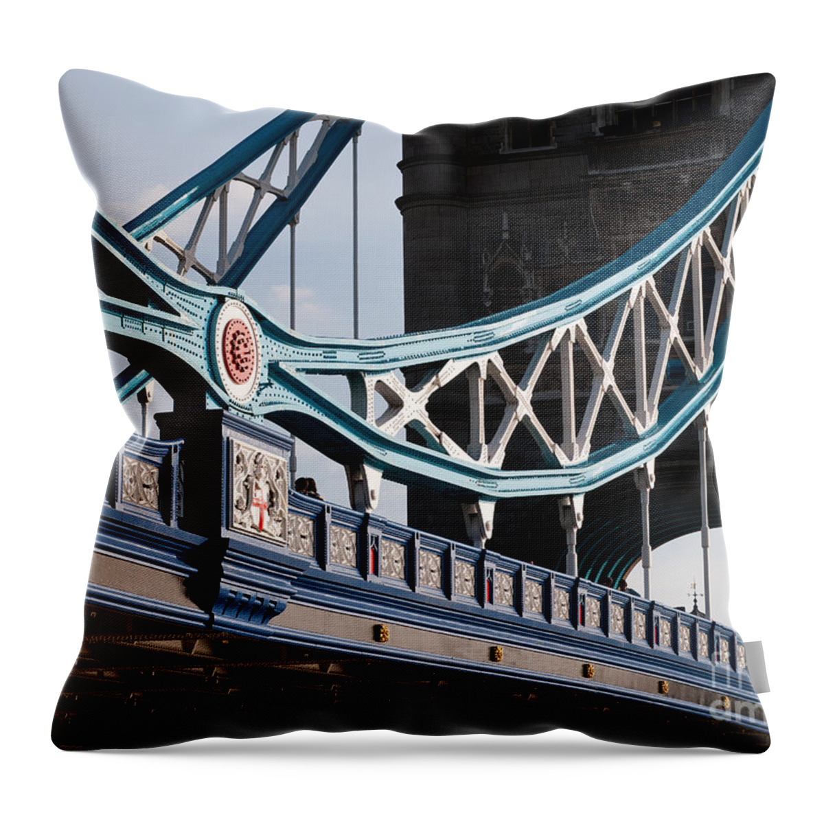London Throw Pillow featuring the photograph Tower Bridge 04 by Rick Piper Photography