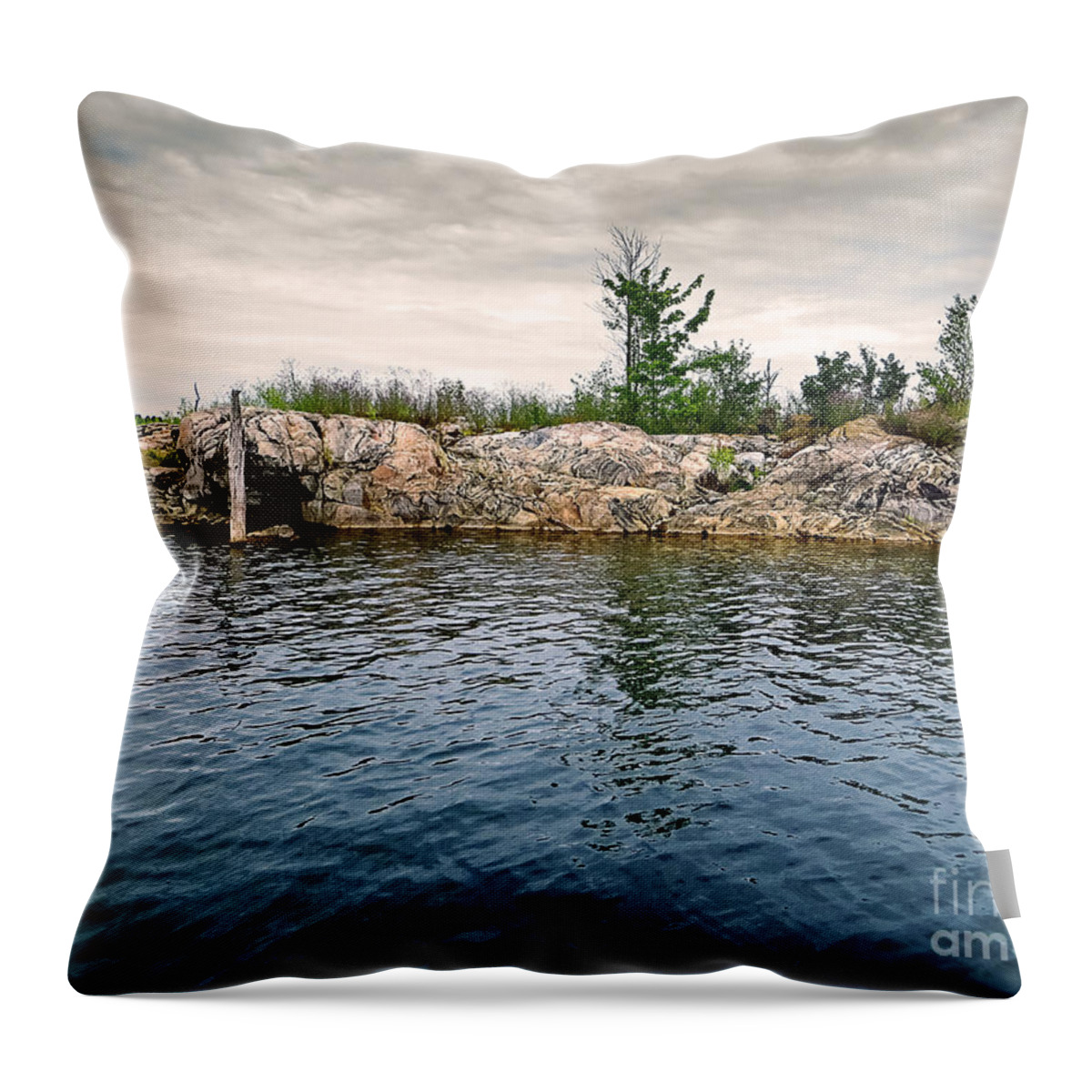 Peaceful Throw Pillow featuring the photograph Tranquility by Gwen Gibson