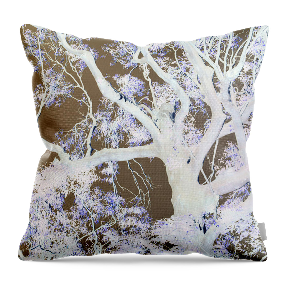 Tree Throw Pillow featuring the photograph Tree Inversion by Cassandra Buckley