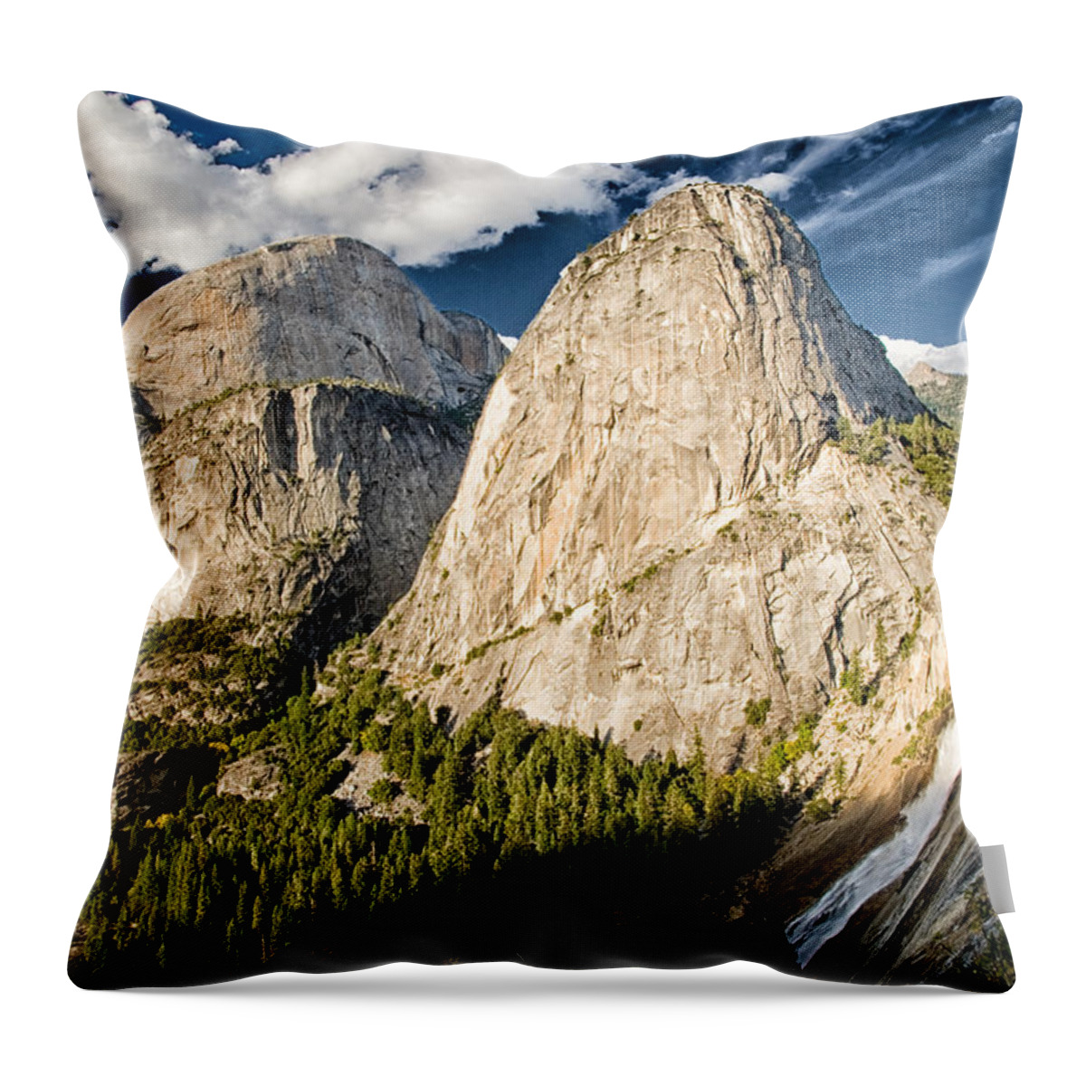Rock Throw Pillow featuring the photograph Trifecta by Cat Connor