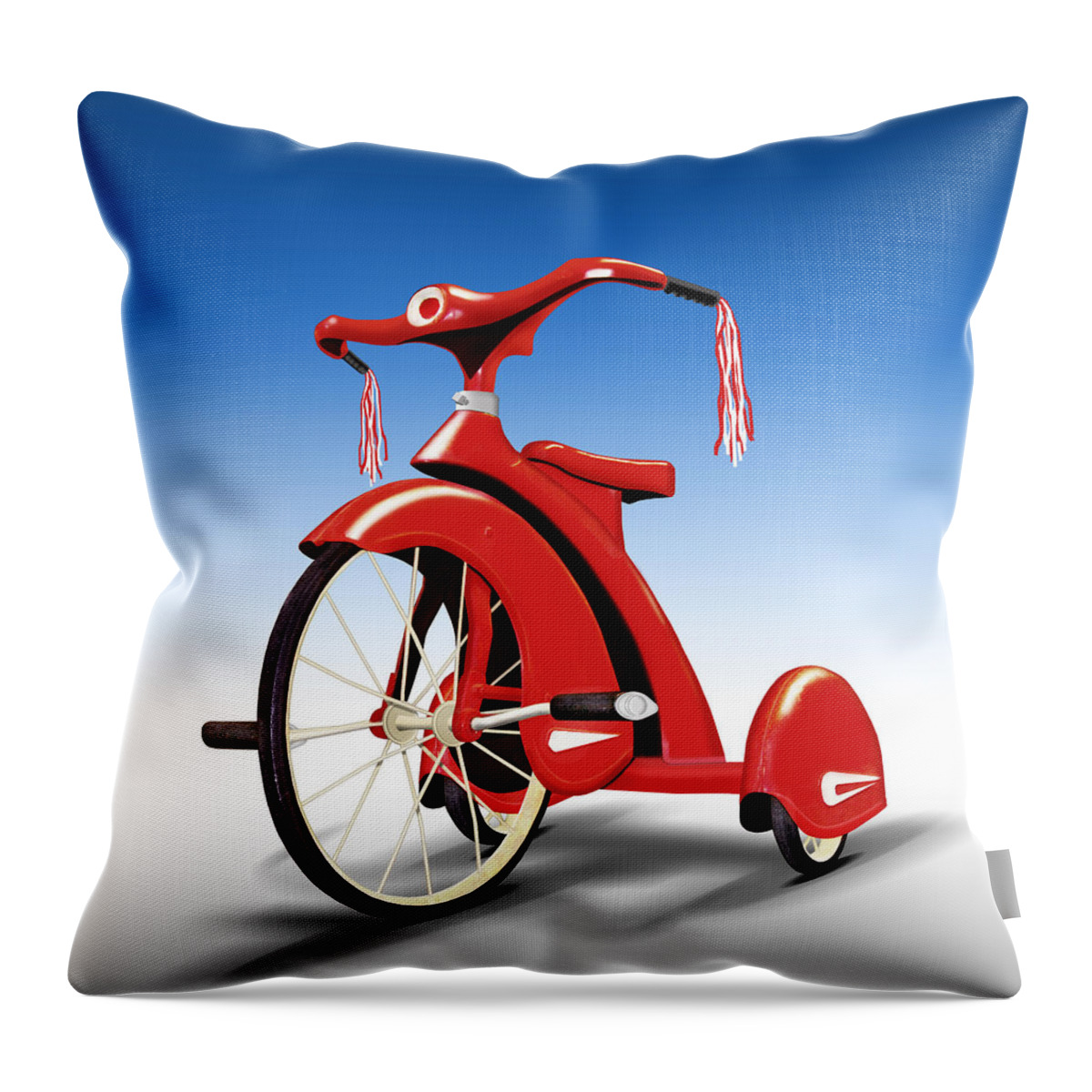 Classic Trike Throw Pillow featuring the photograph Trike by Mike McGlothlen