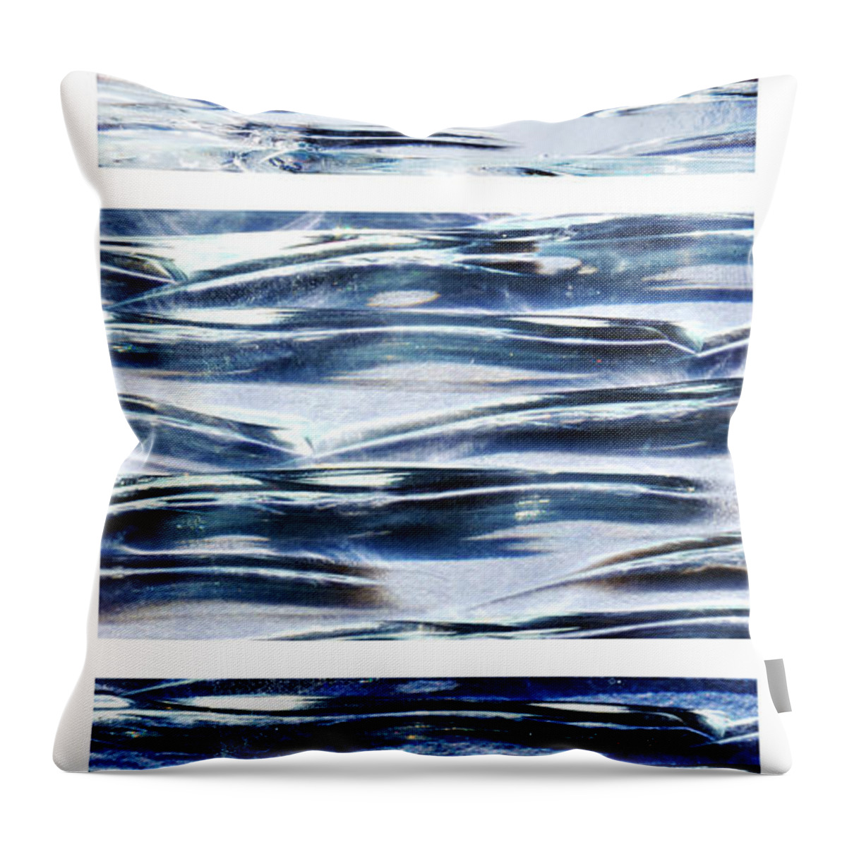 Trio Throw Pillow featuring the photograph Trio In Blue by Wendy Wilton
