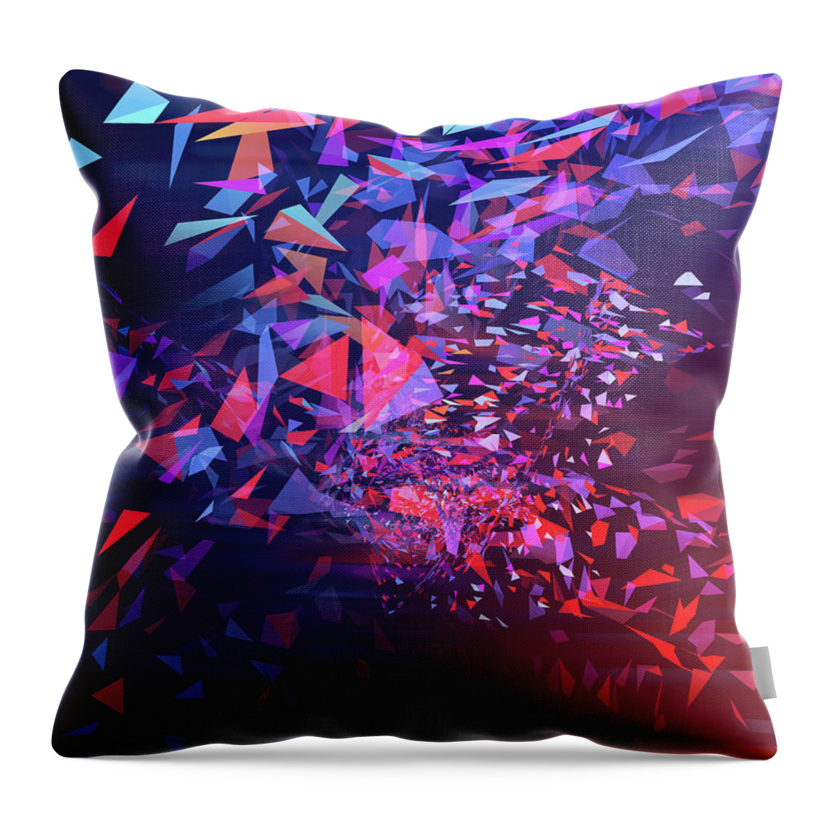 Particle Throw Pillow featuring the photograph Trixel 03 by Mina De La O