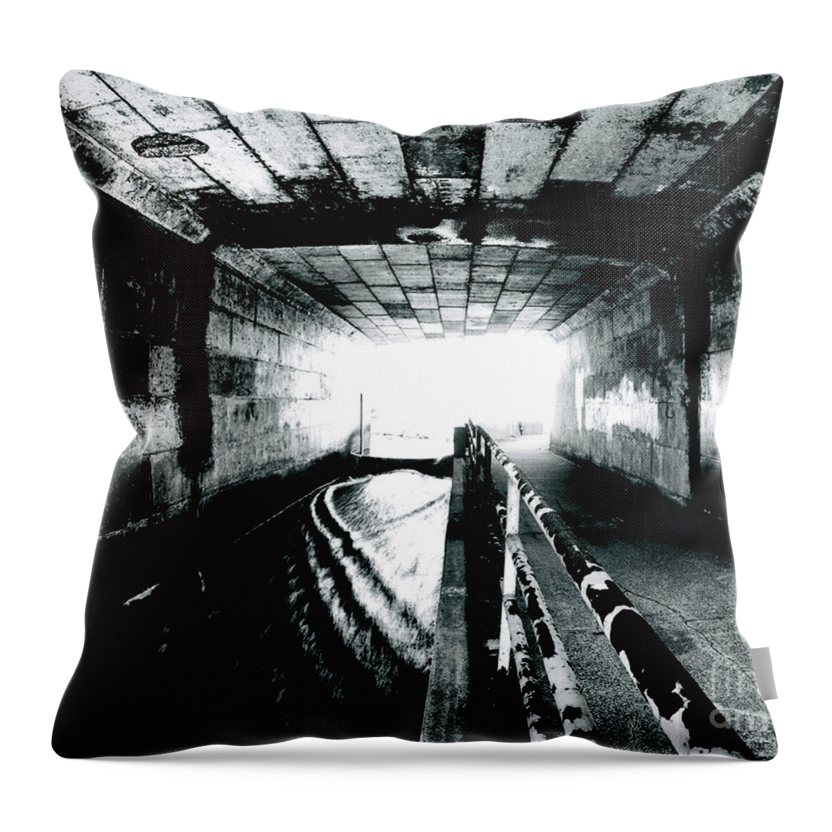 Tunnel Throw Pillow featuring the photograph Tunnel Vision by Mark Miller