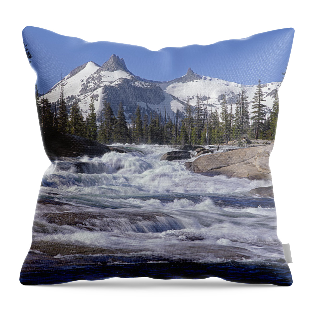 Tuolumne River Throw Pillow featuring the photograph 6M6539-Tuolumne River by Ed Cooper Photography