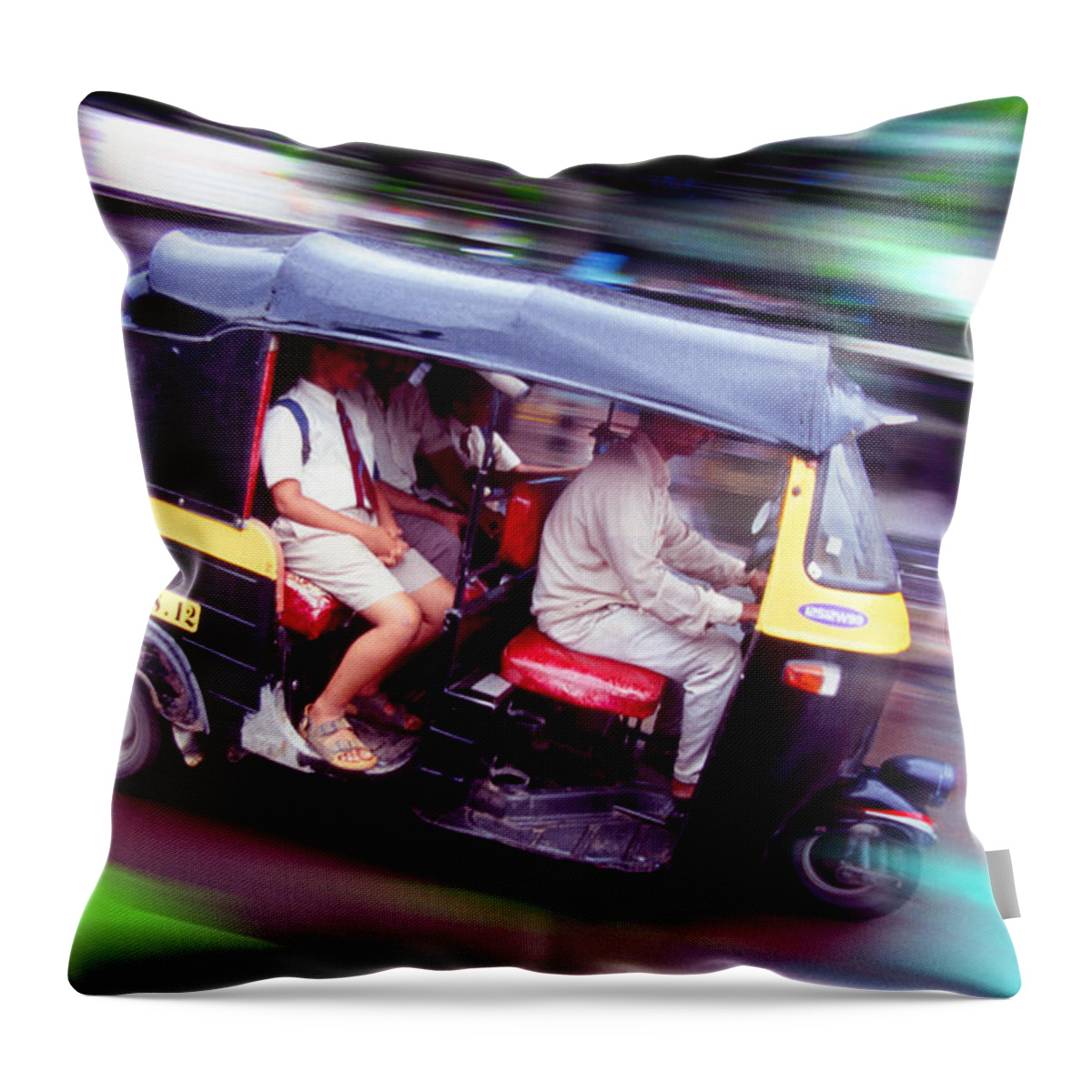 Cities Throw Pillow featuring the photograph Tuxi by Richard Piper