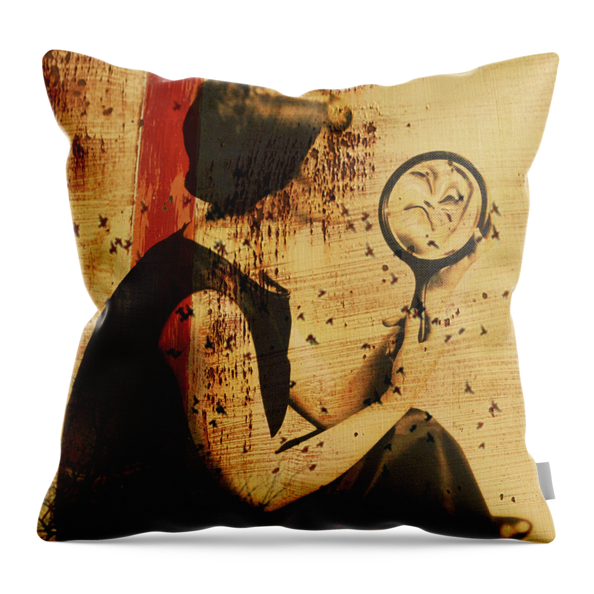 Women Throw Pillow featuring the photograph Ugly Truth by J C