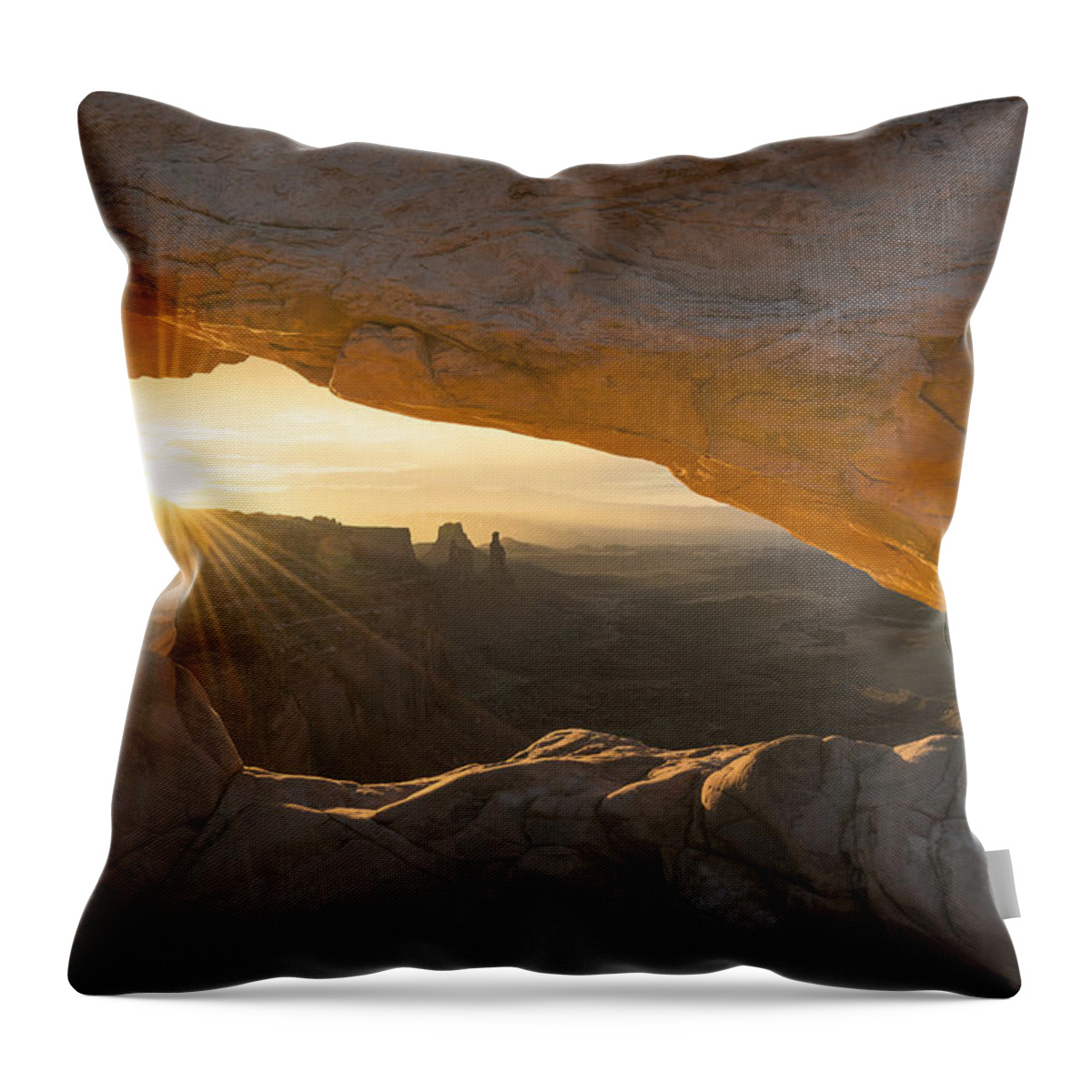 Utah Throw Pillow featuring the photograph Unguarded by Dustin LeFevre