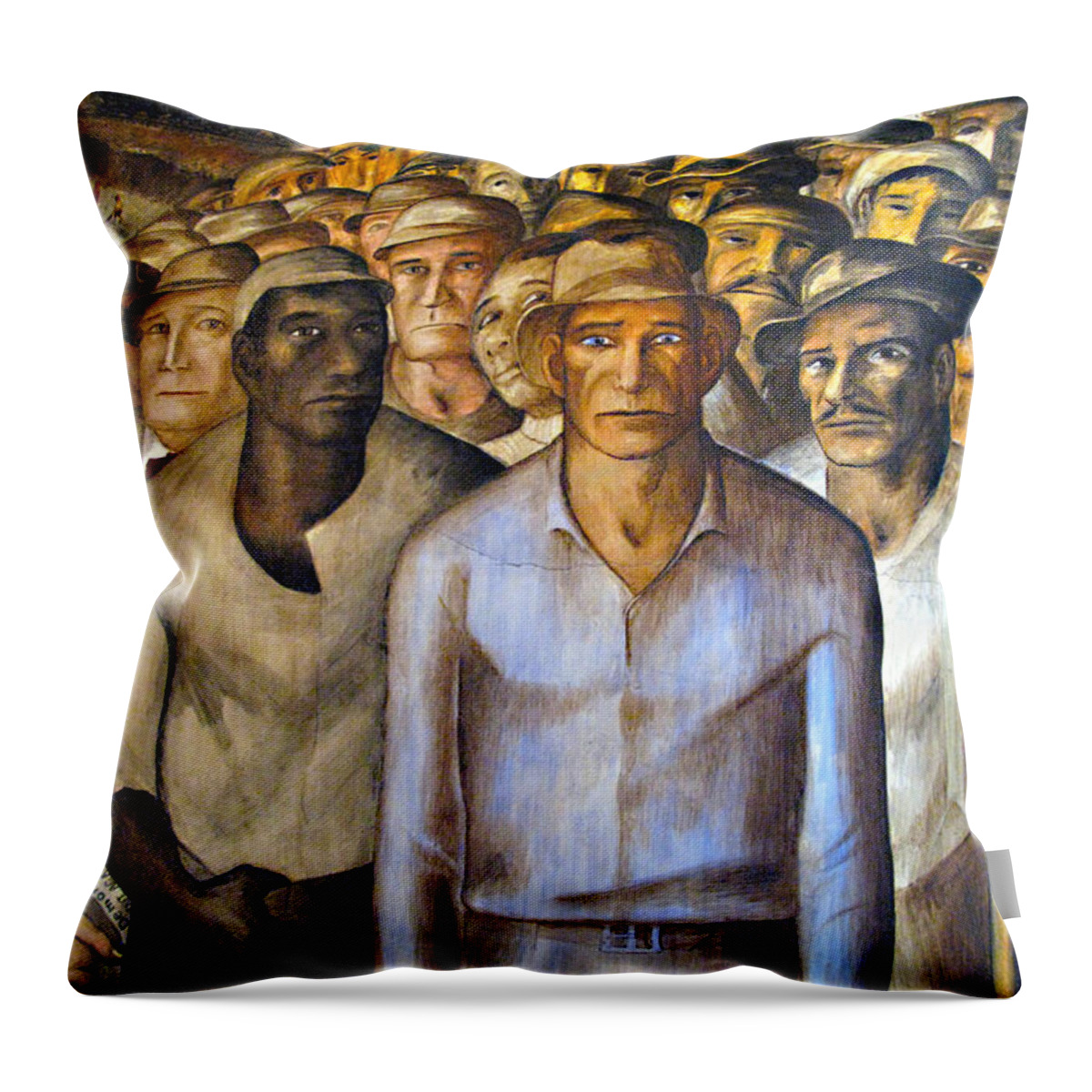 Wpa Art Throw Pillow featuring the photograph Unite by Joe Schofield