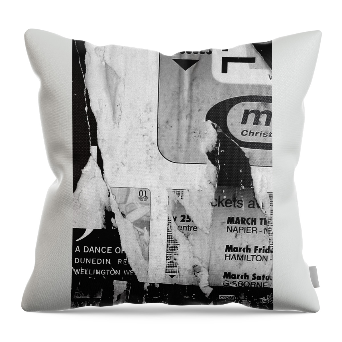 Urban Throw Pillow featuring the photograph March by Roseanne Jones