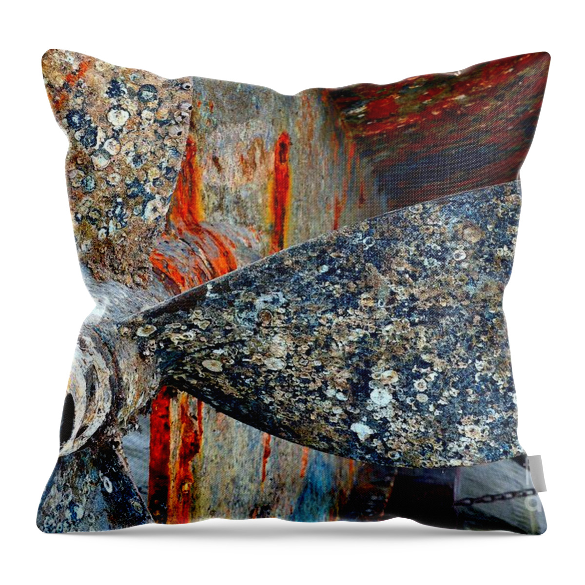 Abstract Throw Pillow featuring the photograph Urchins of Time by Lauren Leigh Hunter Fine Art Photography