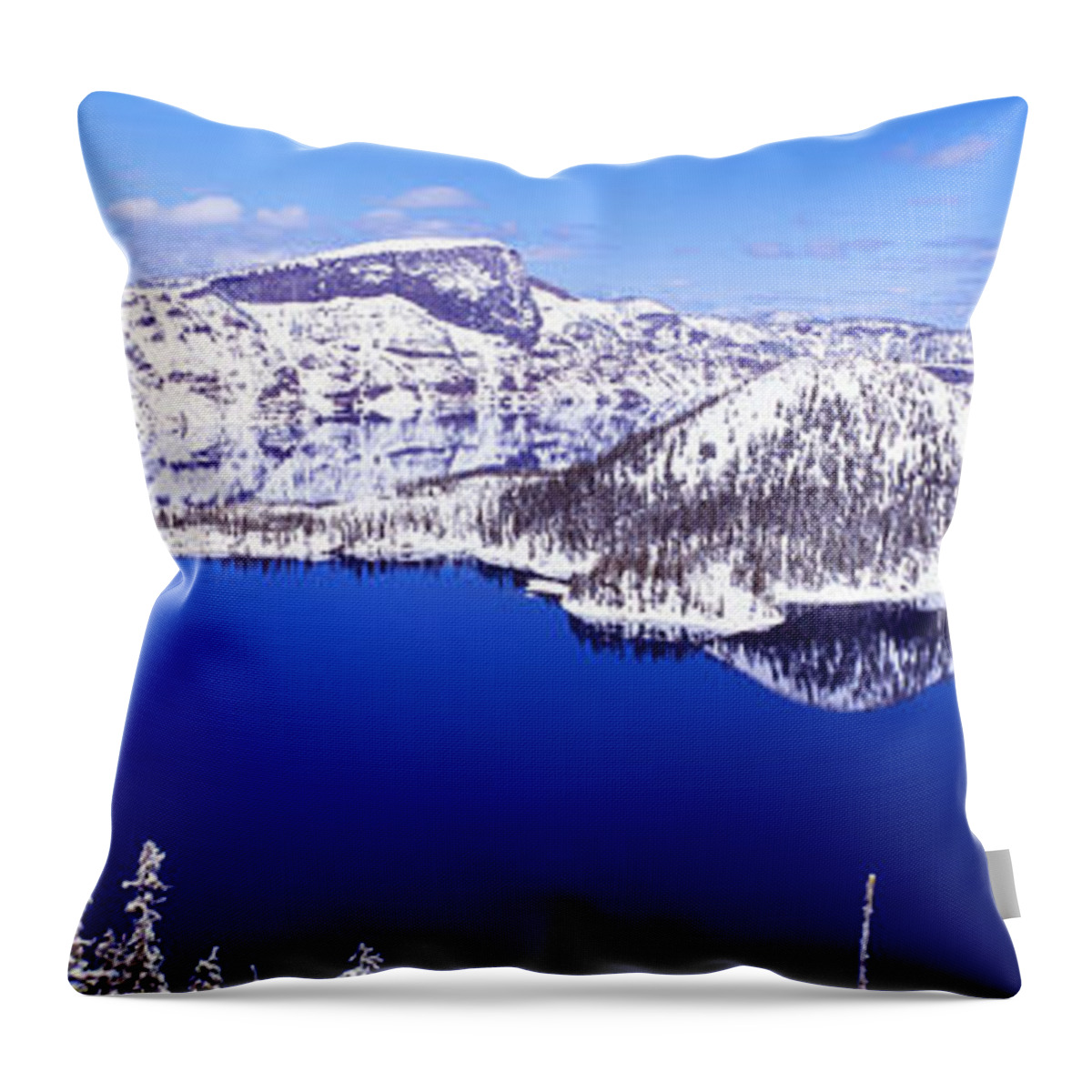 Photography Throw Pillow featuring the photograph Usa, Oregon, Crater Lake National Park by Panoramic Images